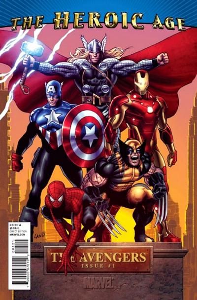 The Avengers, Vol. 4 #1B Greg Land Incentive Heroic Age Variant (1:15)