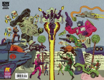 Transformers Vs. G.I. Joe #1K Diamond Previews Exclusive Warparound Cover