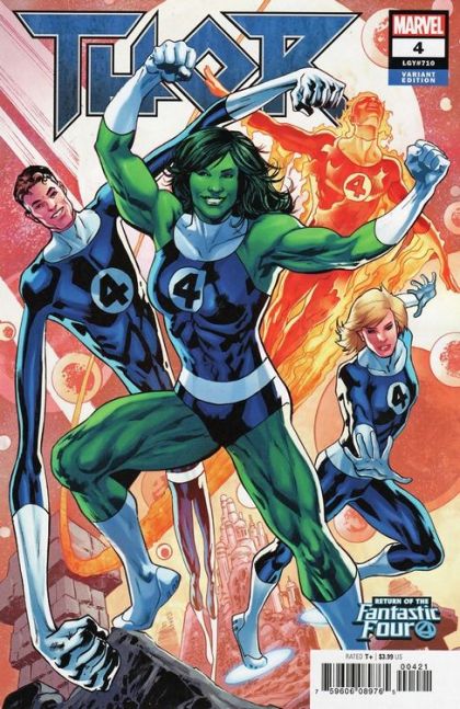 Thor, Vol. 5 #4B Variant Bryan Hitch Return Of The Fantastic Four Cover