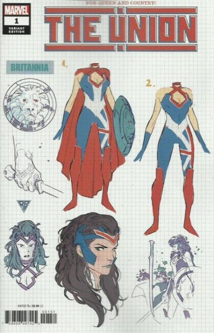 The Union #1E Variant RB Silva Design Cover