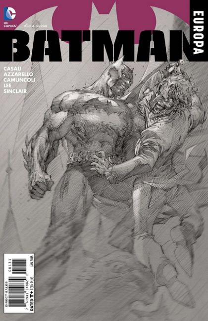 Batman: Europa #1C Incentive Jim Lee Sketch Cover