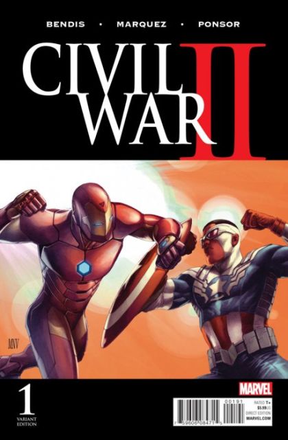 Civil War II #1I Incentive Steve McNiven Color Variant Cover