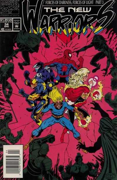 The New Warriors, Vol. 1 #34B Newsstand Edition