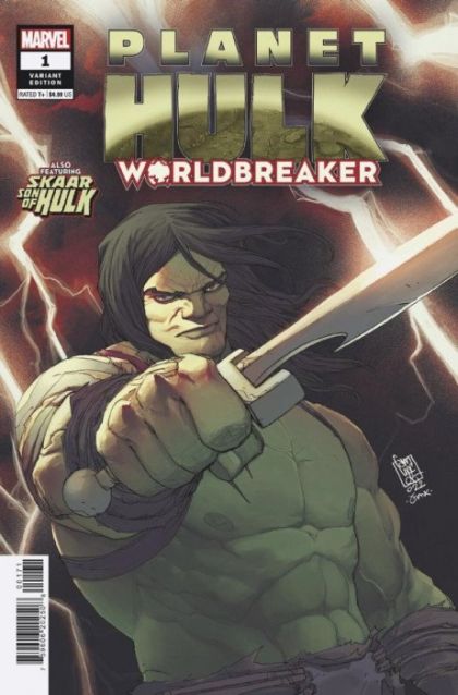 Planet Hulk: Worldbreaker #1G Giuseppe Camuncoli Skaar Variant Cover