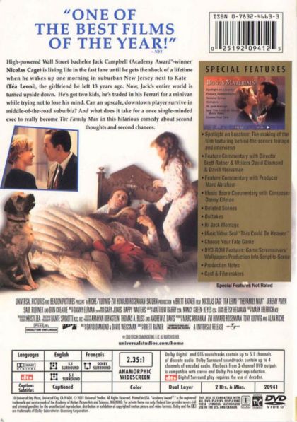 The Family Man (2000) Collector's Edition - DVD