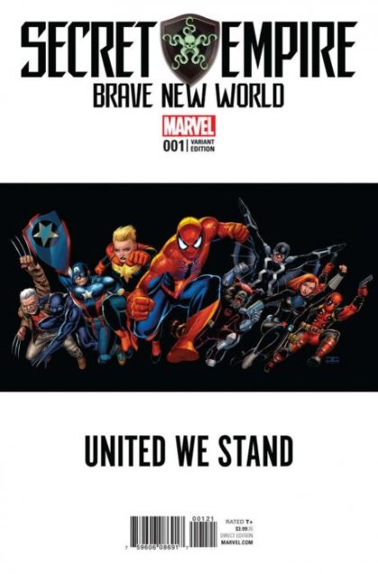 Secret Empire: Brave New World #1B Incentive John Cassaday Teaser Variant Cover