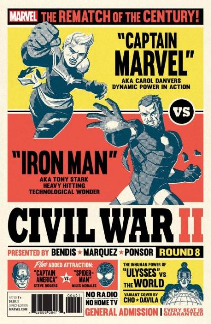 Civil War II #8B Variant Michael Cho Cover