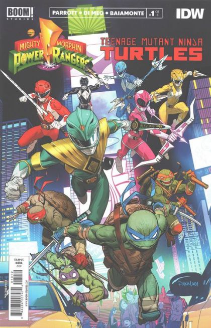 Mighty Morphin Power Rangers / Teenage Mutant Ninja Turtles, Vol. 1 #1J 2nd Printing Dan Mora