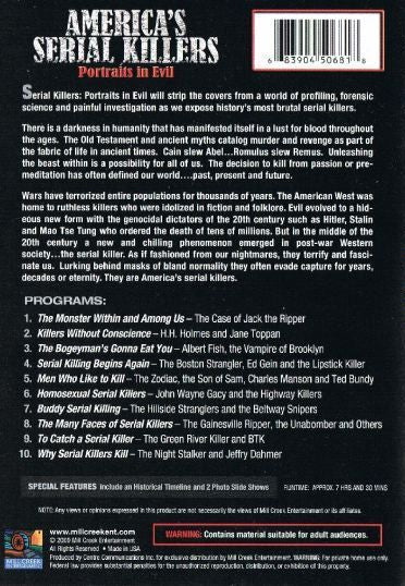 America's Serial Killers: Portraits Of Evil (2011) - DVD