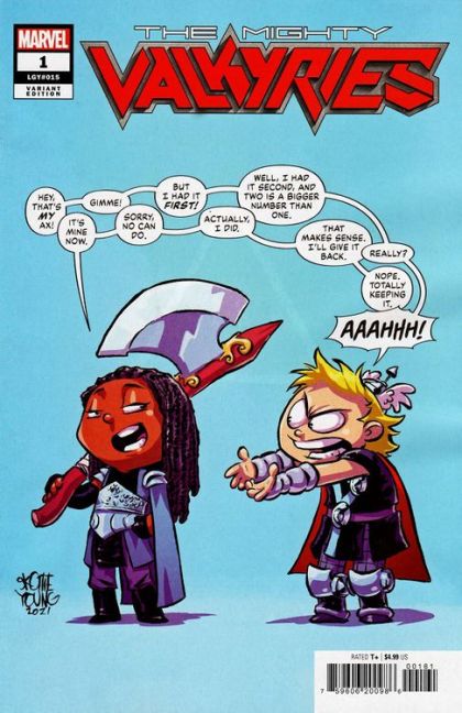 The Mighty Valkyries #1F Variant Skottie Young Cover