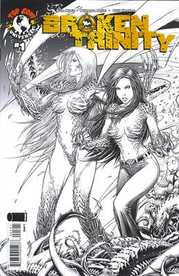 Broken Trinity #1C Dale Keown Sketch Cover