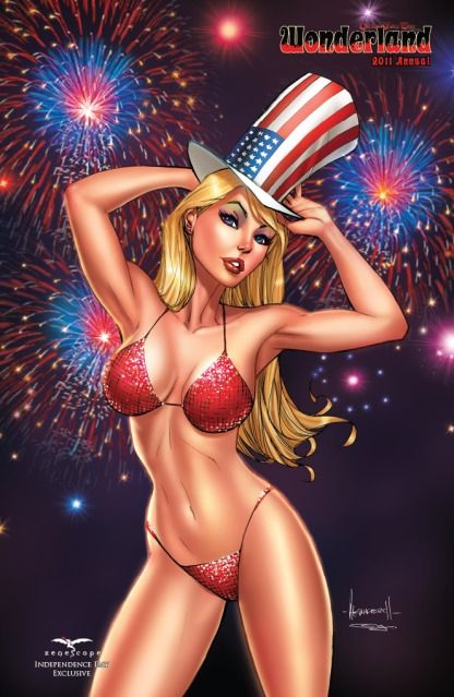 Grimm Fairy Tales: Wonderland Annual 2011 #1C Alé Garza Independence Day Exclusive Variant