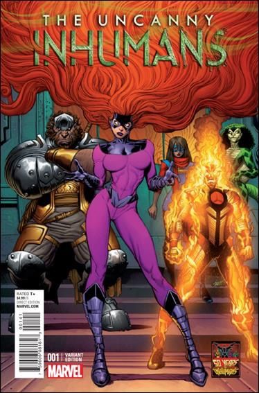 The Uncanny Inhumans #1D Arthur Adams 1:50 Inhumans 50th Anniversary Cover
