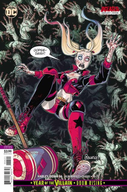 Harley Quinn, Vol. 3 #66B Variant Mauricet DCeased Cover