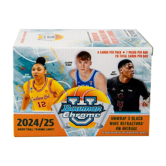 2024-25 Bowman University Chrome Basketball Trading Cards Value Box