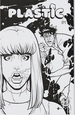 Plastic #1G Daniel Hillyard 25th Anniversary Blind Box Reprint B&W Variant (1:102)