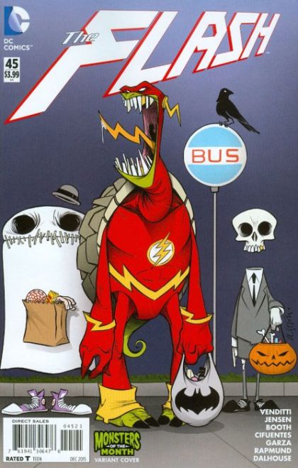 Flash, Vol. 4 #45B Variant Gustavo Duarte Monsters Cover
