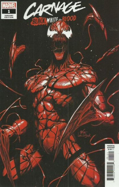 Carnage: Black, White & Blood #1B Variant Inhyuk Lee Cover