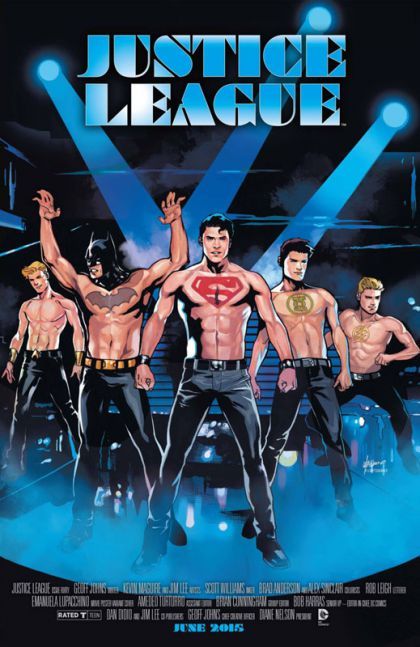 Justice League, Vol. 1 #40B Movie Poster Variant Cover