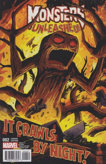 Monsters Unleashed, Vol. 2 #2E Variant Francesco Francavilla 1950s Movie Poster Cover