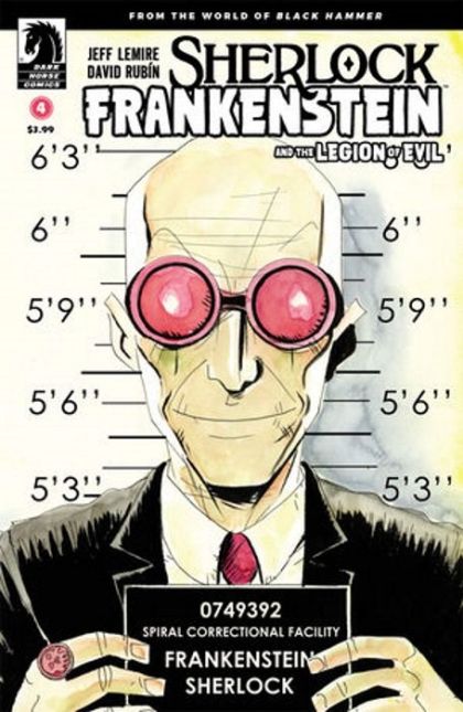 Sherlock Frankenstein and the Legion of Evil #4B Variant Jeff Lemire Cover