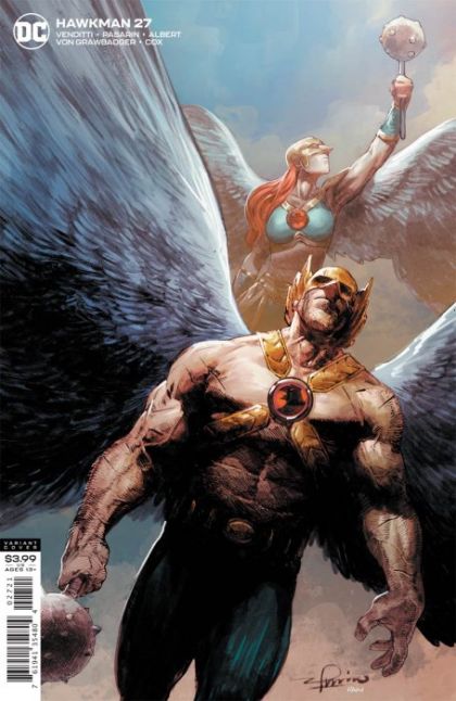 Hawkman, Vol. 5 #27B Variant Gerardo Zaffino Cover