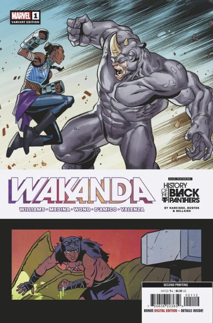 Wakanda, Vol. 1 #1J 2nd Printing Paco Medina & Natacha Bustos