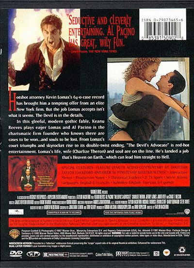 The Devil's Advocate (1997) Special Edition - DVD