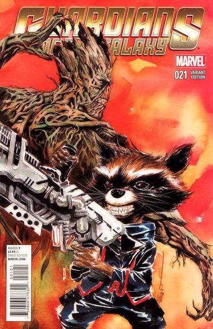 Guardians of the Galaxy, Vol. 3 #21B Rocket & Groot Variant Cover