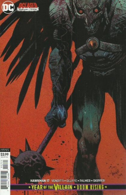Hawkman, Vol. 5 #17B Variant James Harren DCeased Cover