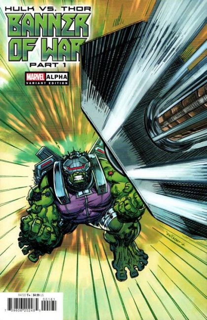 Hulk vs. Thor: Banner of War Alpha #1F Trevor Von Eeden Mjolnir Crash Cover