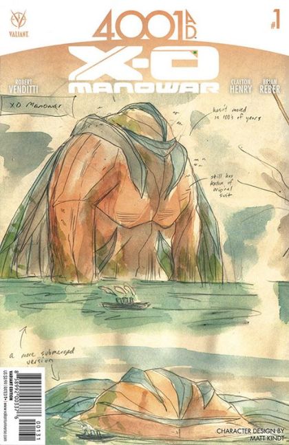 4001 A.D.: X-O Manowar #1C Cvr C 10 Copy Incentive Char Dsn Var Kindt