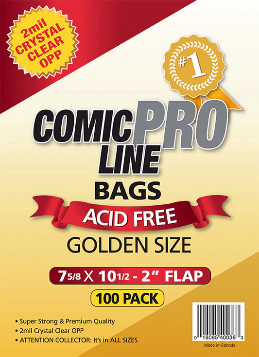 CPL Golden Size Comic Bags