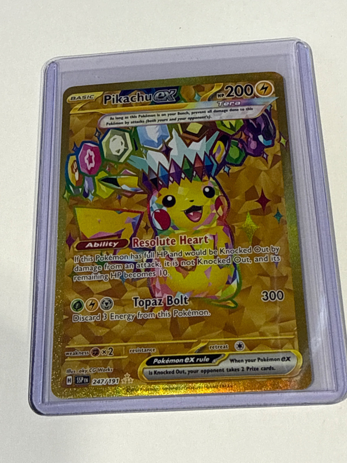 Pikachu ex 247/191 - front