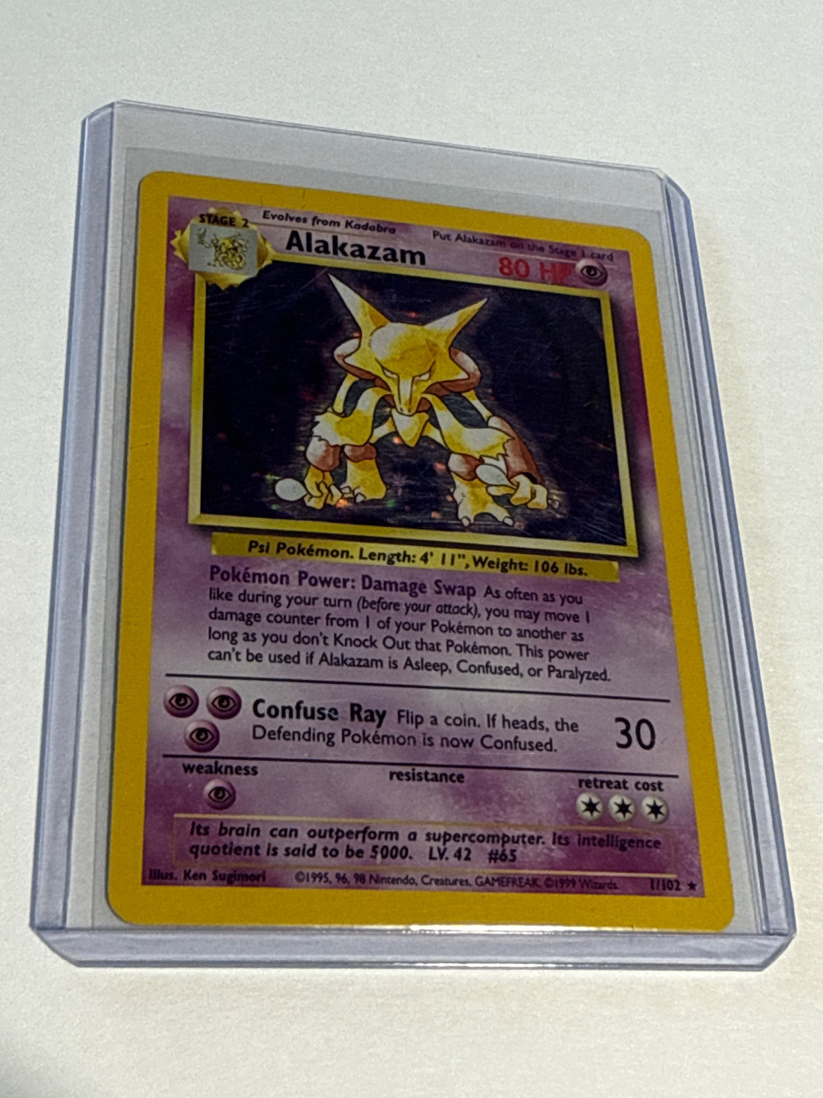 Alakazam base set  - front