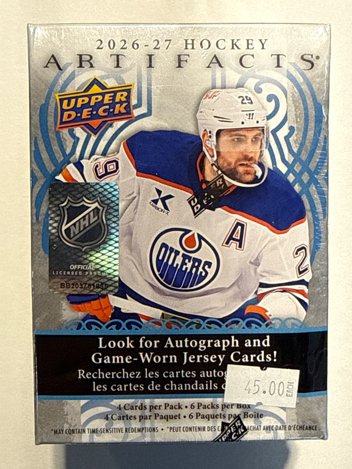 Upper deck artifacts  - front