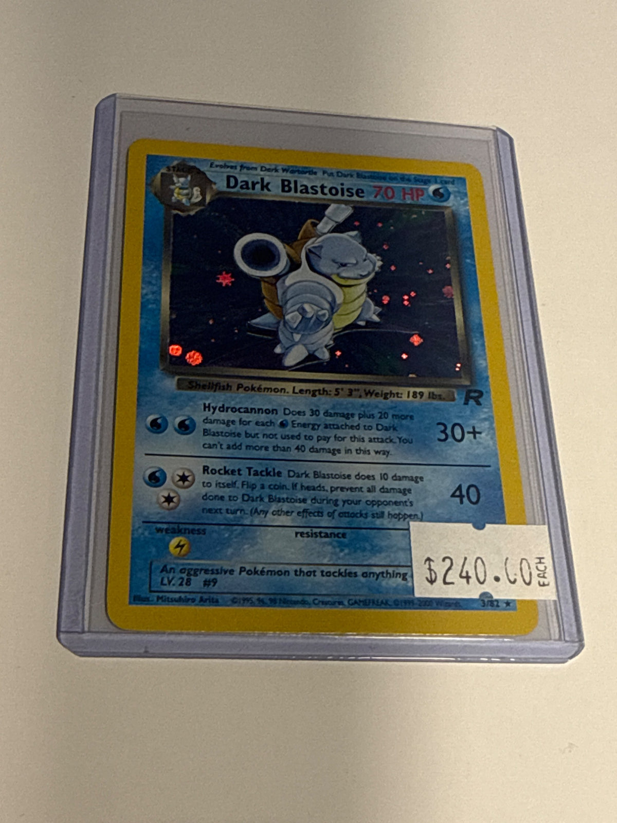 Dark blastoise  - front