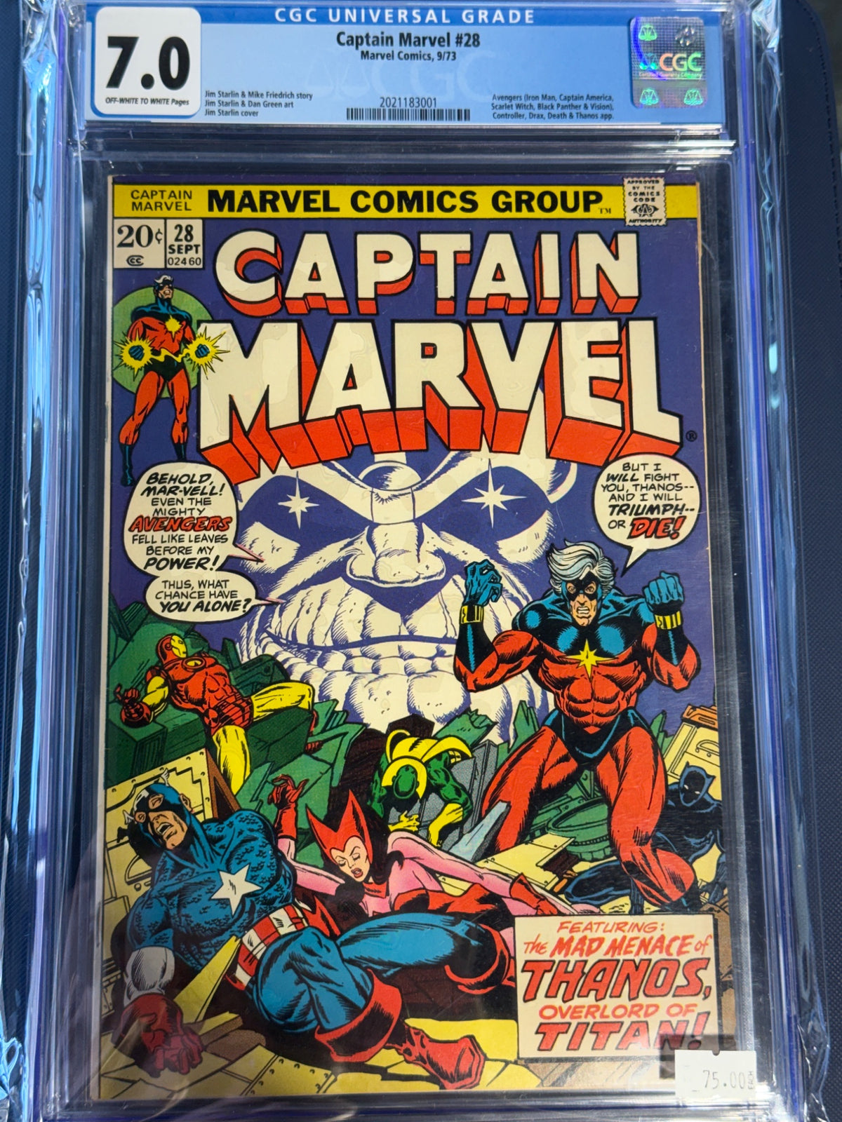 Captain marvel  - front