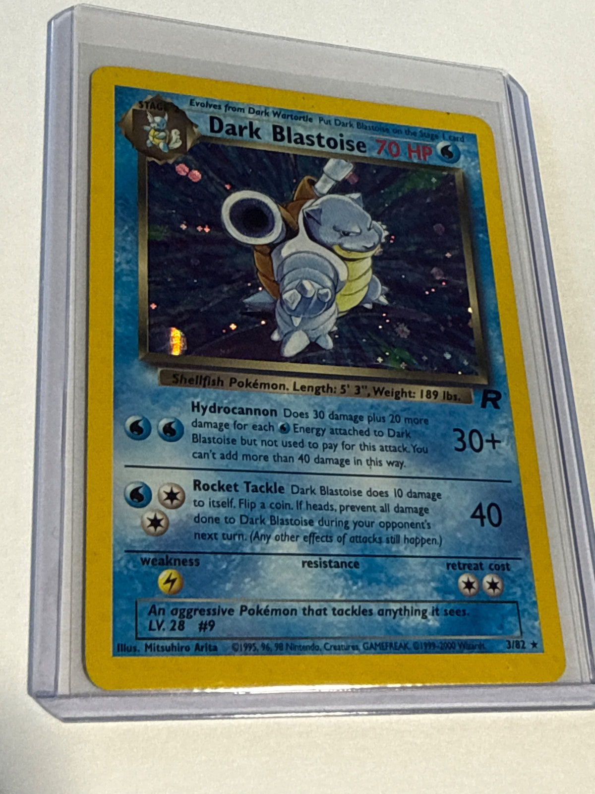 Dark blastoise  - front