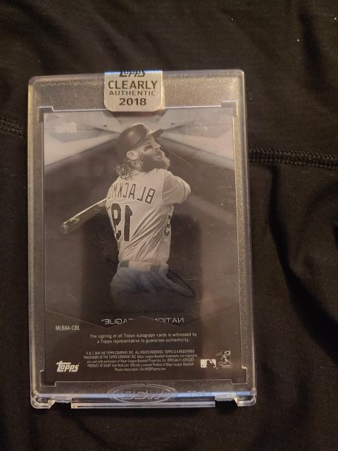 Clearly authentic silver slugger Charlie blackmon