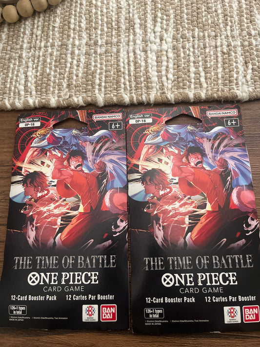 One Piece Card Game OP-16: The Time of Battle Booster Pack (English) – Factory Sealed
