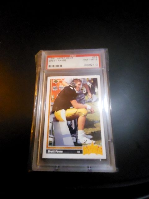 1991 Upper Deck Brett Favre RC PSA 8