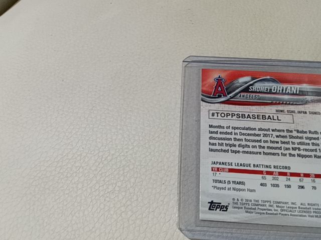 2018 Topps shohei ohtani rookie