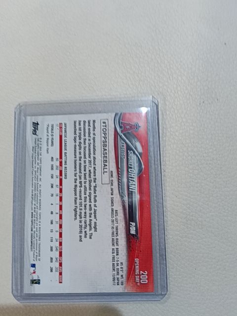 2018 Topps shohei ohtani rookie