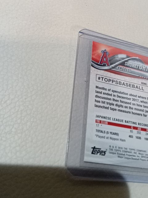 2018 Topps shohei ohtani rookie