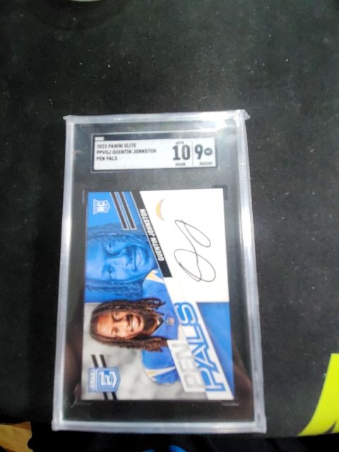 2023 Elite Quentin Johnston Autograph SGC 9