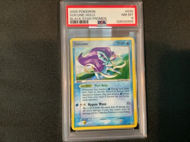 Suicune-Holo - PSA 8