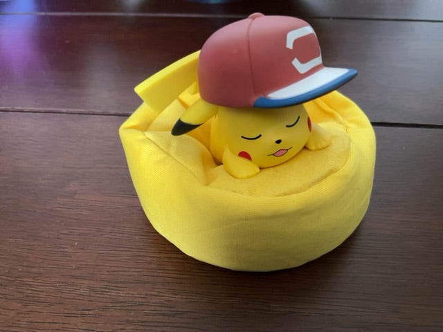 Sleeping Pikachu With Hat Pokemon Figure
