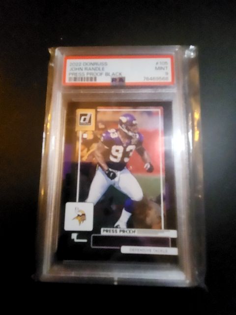 2022 Donruss #105 John Randle Black /10 PSA 9