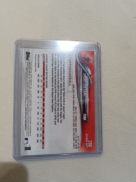 2018 Topps shohei ohtani rookie